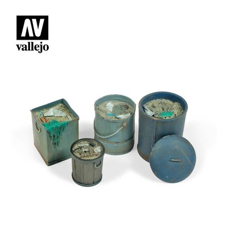 VALLEJO SCENICS No.1 Assorted Model Garbage Bin VLJSC213